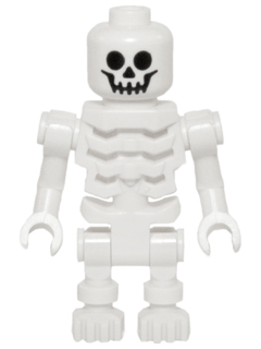 Skeleton with Standard Skull, Angular Rib Cage, Bent Arms