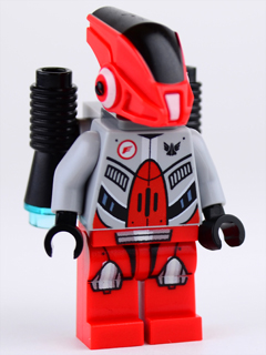 Red Robot Sidekick with Jet Pack