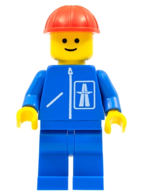 Highway Pattern - Blue Legs, Red Construction Helmet
