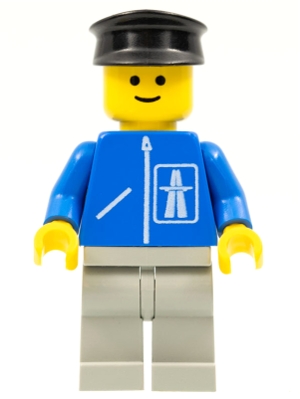 Highway Pattern - Light Gray Legs, Black Hat