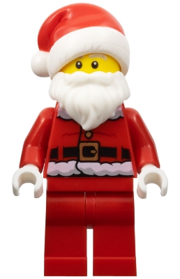 Santa, Coat and Belt, Plain Red Legs, Santa Hat (3626c Head)