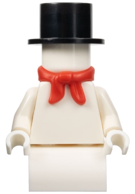 Snowman - Red Scarf, Black Hat