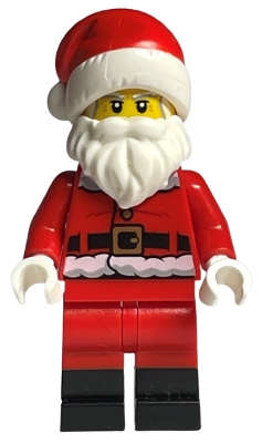 Santa, Black Boots, Candy Cane on Back