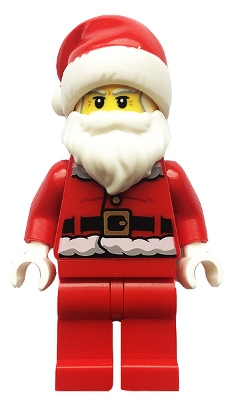 Santa Claus, Cane On Back, Plain Legs