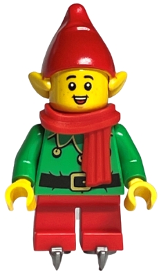 Elf - Red Hat and Scarf, Ice Skates