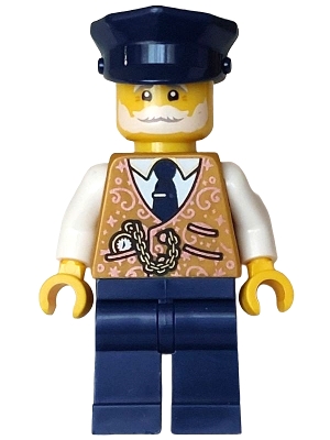 Conductor, Pearl Gold Torso, Dark Blue Legs, Cap