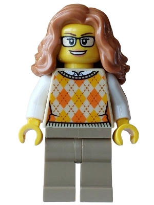 Tan Torso, Sweater, Dark Tan Legs, Medium Nougat Hair