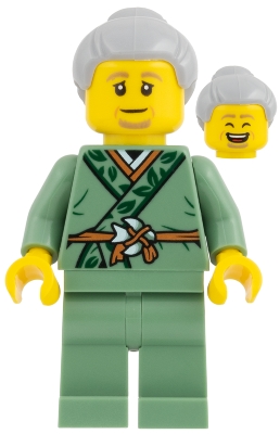 Sand Green Robes, Light Bluish Grey Hair
