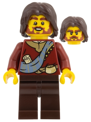 Dark Red Robes, Dark Brown Legs, Dark Brown Hair