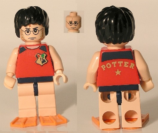 Harry Potter, Tournament Sleeveless Shirt & Swim Trunks, Flippers