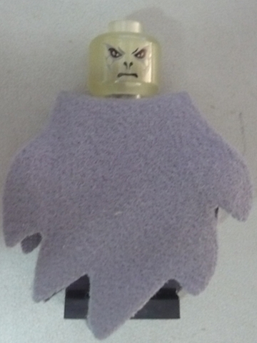 Lord Voldemort — Glow In Dark Trans Head, Dark Bluish Gray Cape