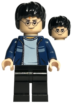 Harry Potter, Dark Blue Open Jacket with Stripe, Black Legs