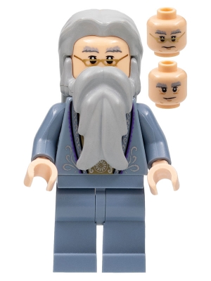 Albus Dumbledore, Sand Blue Outfit with Silver Embroidery