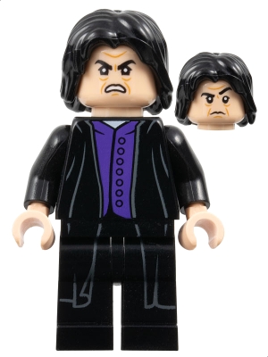 Professor Severus Snape, Long Robes over Dark Purple Vest (No Shirt Tails Print)