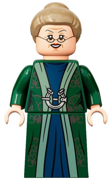 Professor Minerva McGonagall, Dark Green Robe, Dark Tan Hair