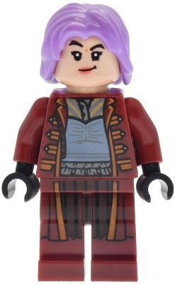 Source: BrickLink Nymphadora Tonks - Medium Lavender Hair, Dark Red Outfit