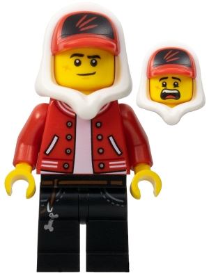Jack Davids - Red Jacket with Cap and Hood &#40;Lopsided Smile / Scared&#41;
