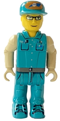 Crewman with Dark Turquoise Shirt and Pants, Tan Arms