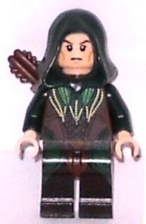 Mirkwood Elf Archer - Dark Green Outfit, Dual Sided Head