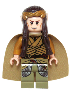 Elrond, Gold Crown, Pearl Gold and Olive Green Clothing