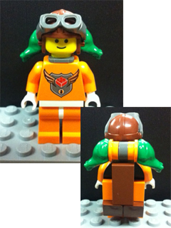 MBA Level Three Minifigure with Backpack Assembly