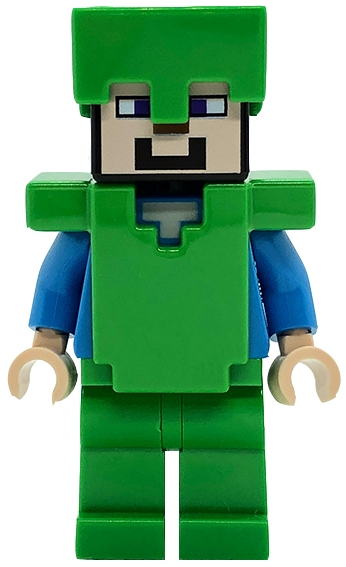 Steve - Bright Green Legs, Helmet, and Armor