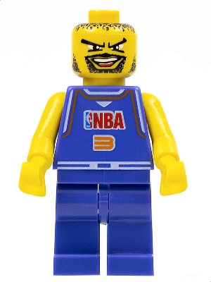 NBA Player, Number 3 with Non-Spring Legs