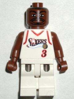 NBA Allen Iverson, Philadelphia 76ers #3 (White Uniform)