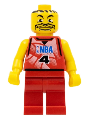 NBA Player, Number 4 with Red Non-Spring Legs