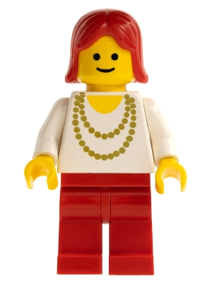 Necklace Gold - Red Legs, Red Female Hair