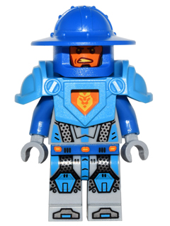 Nexo Knight Soldier - Dark Azure Armor, Blue Helmet with Broad Brim