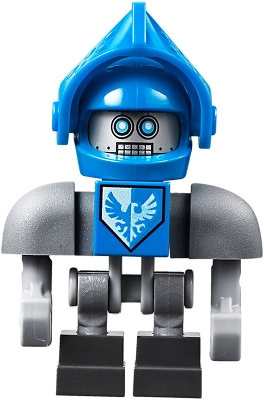 Clay Bot - Dark Bluish Gray Shoulders and Blue Helmet