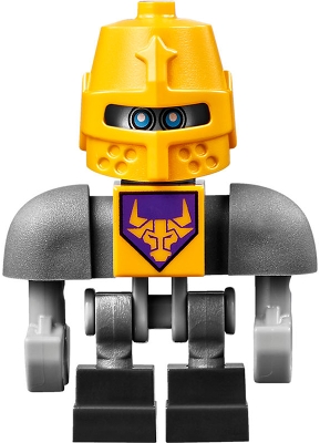 Axl Bot - Dark Bluish Gray Shoulders and Yellow Helmet