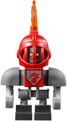Macy Bot - Dark Bluish Gray Shoulders and Red Helmet