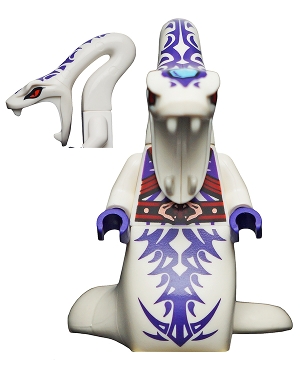 Source: BrickLink Pythor Chumsworth - White with Purple