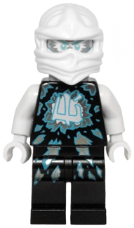 Zane in Airjitzu Outfit with Neck Bracket and Tile with Clip (Possession)