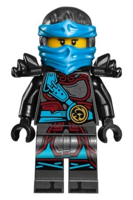 Source: BrickLink Nya - The Hands of Time, Black Armor, Single Sided Head