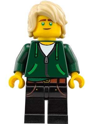 Lloyd Garmadon in Dark Green Hoodie