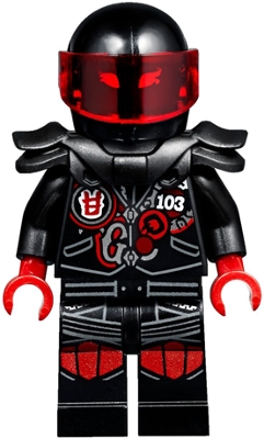 Source: BrickLink Mr. E - Biker Vest with Number 103