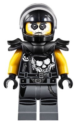 Chopper Maroon with Black Helmet and Shoulder Armor