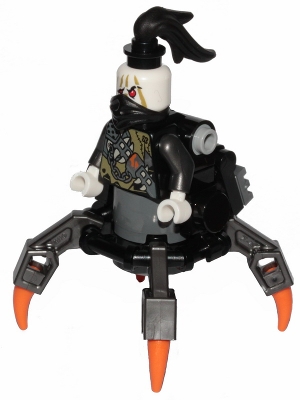 Source: BrickLink Daddy No Legs - Black Round Tiles