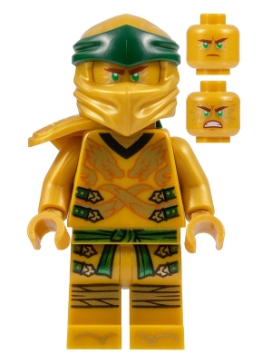 Source: BrickLink Lloyd (Golden Ninja) - Legacy, Pearl Gold Head, Shoulder Armor