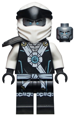 Zane - Legacy, Black Torso, Black Legs, White Wraps, Katana Holder