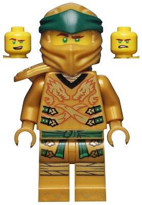Source: BrickLink Lloyd (Golden Ninja) - Legacy, Yellow Head, Shoulder Armor