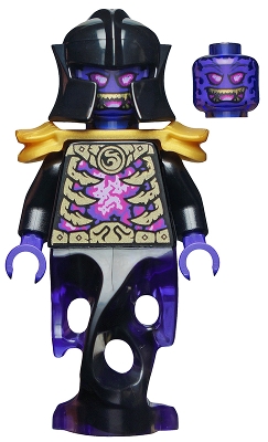 Overlord - Trans-Purple Head, Black Torso, Shoulder Guard