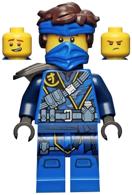 Source: BrickLink Jay - The Island, Mask and Hair with Bandana, Shoulder Pad