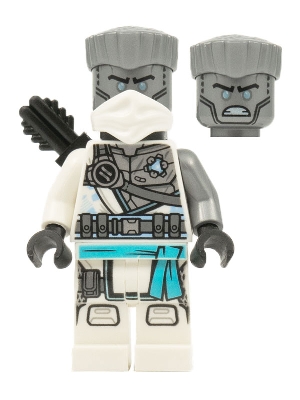 Source: BrickLink Zane - The Island, Mask and Hair, Quiver