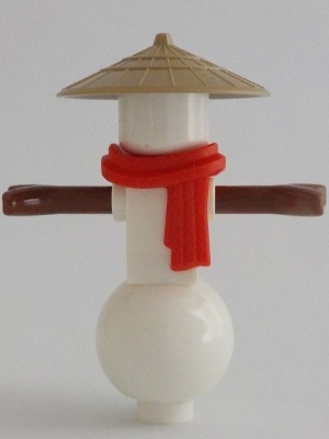 Source: BrickLink Snowman - Red Scarf, Conical Hat