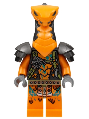 Source: BrickLink Boa Destructor - Harness Torso, Orange Head, Shoulder Pads