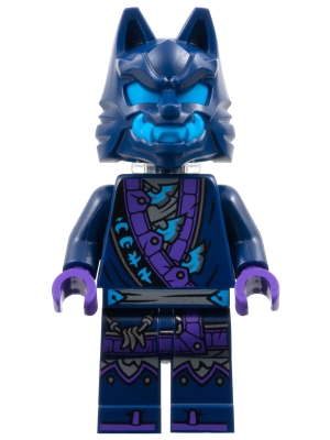 Source: BrickLink Wolf Mask Claw Warrior - Dark Blue and Dark Azure Mask, Neck Bracket